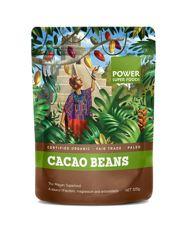 Power Super Foods Organic Cacao Beans - Origin 250g — official Power Super Foods image