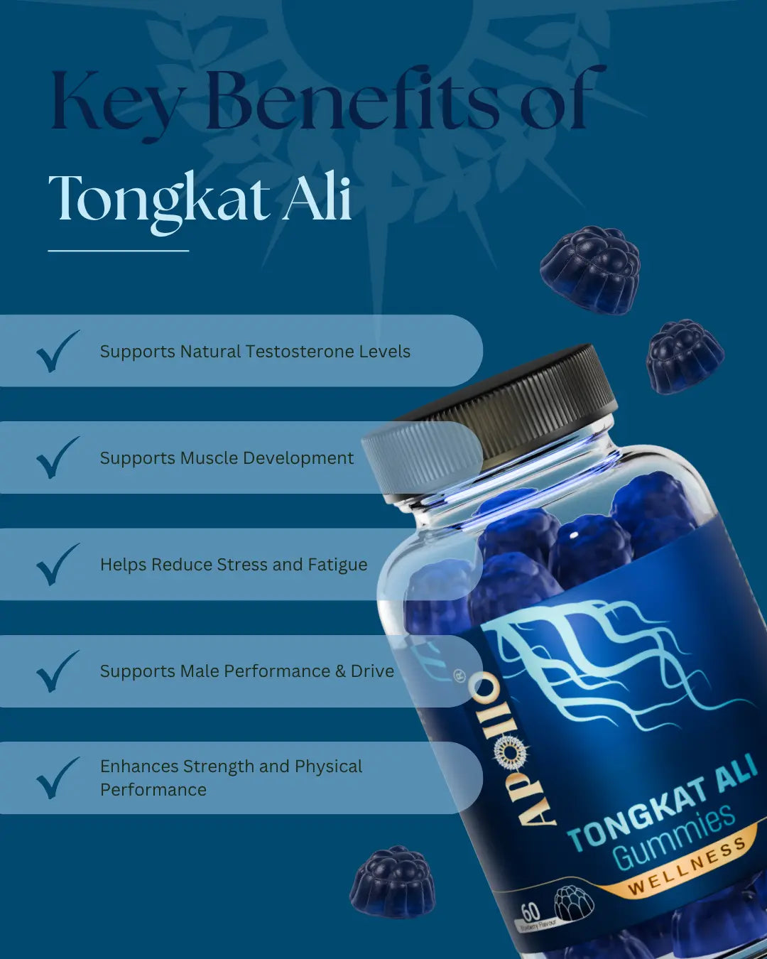 Apollo Nutraceuticals Tongkat Ali Gummies official product image 2