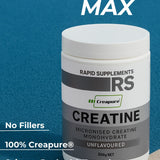 Rapid Supplements Creapure Micronised Creatine Monohydrate Unflavoured 500g
