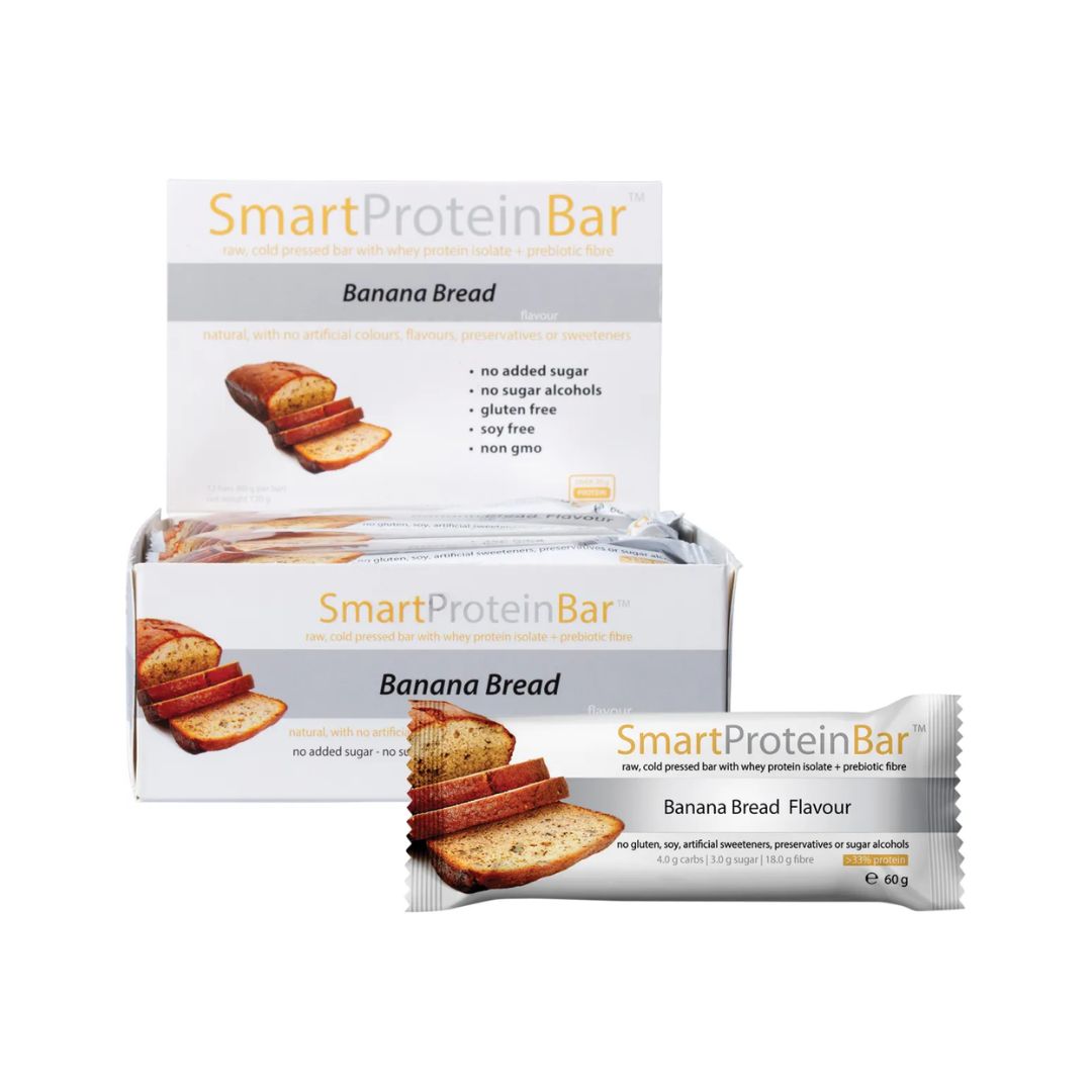 Smart Banana Bread Protein Bar 12 x 60g by Smart Diet Solutions