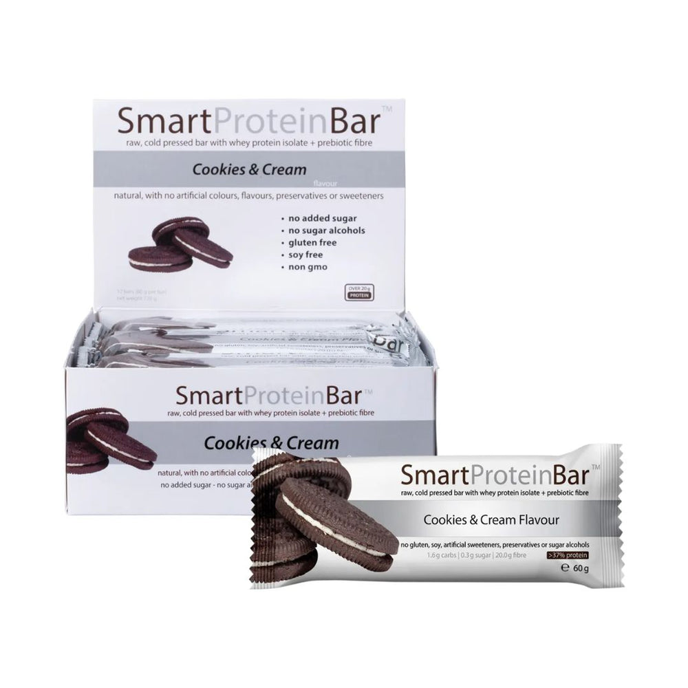 Smart Chocolate Cookies & Cream Protein Bar 12 x 60g by Smart Diet Solutions