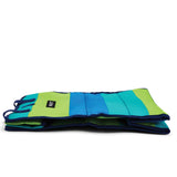 Packit Freezable Grocery Tote Bag Stripe Blue