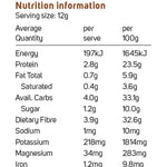 Power Super Foods Maca Smoothie Blend Certified Organic 200g — official nutrition information