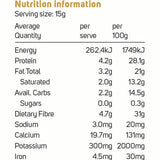 Power Super Foods Organic Gold Cacao Powder — official nutrition information