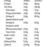Power Super Foods Certified Organic Black Chia Seeds — official nutrition information