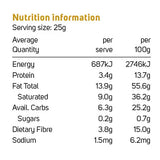Power Super Foods Cacao GOLD Paste Ceremonial- Chunks — official nutrition information