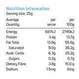 Power Super Foods Cacao Paste Buttons Raw — official nutrition information