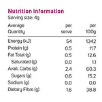 Power Super Foods Elderberry Powder Certified Organic — official nutrition information