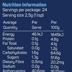 Power Super Foods Wild Blueberry Powder Cert Org — official nutrition information