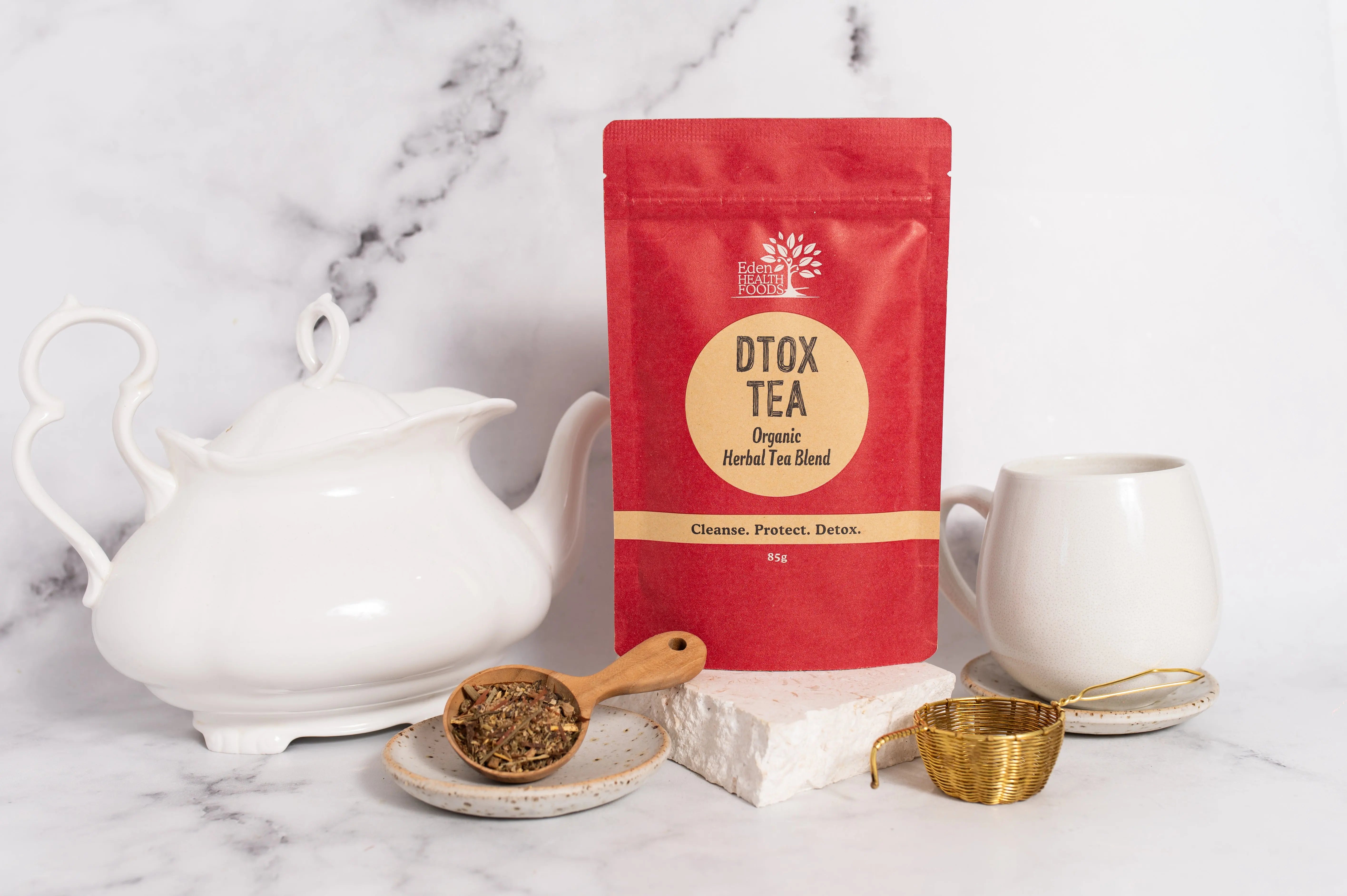 Lifestyle — Eden Healthfoods Dtox Tea Organic Herbal Tea 85g | Official Eden Healthfoods scene