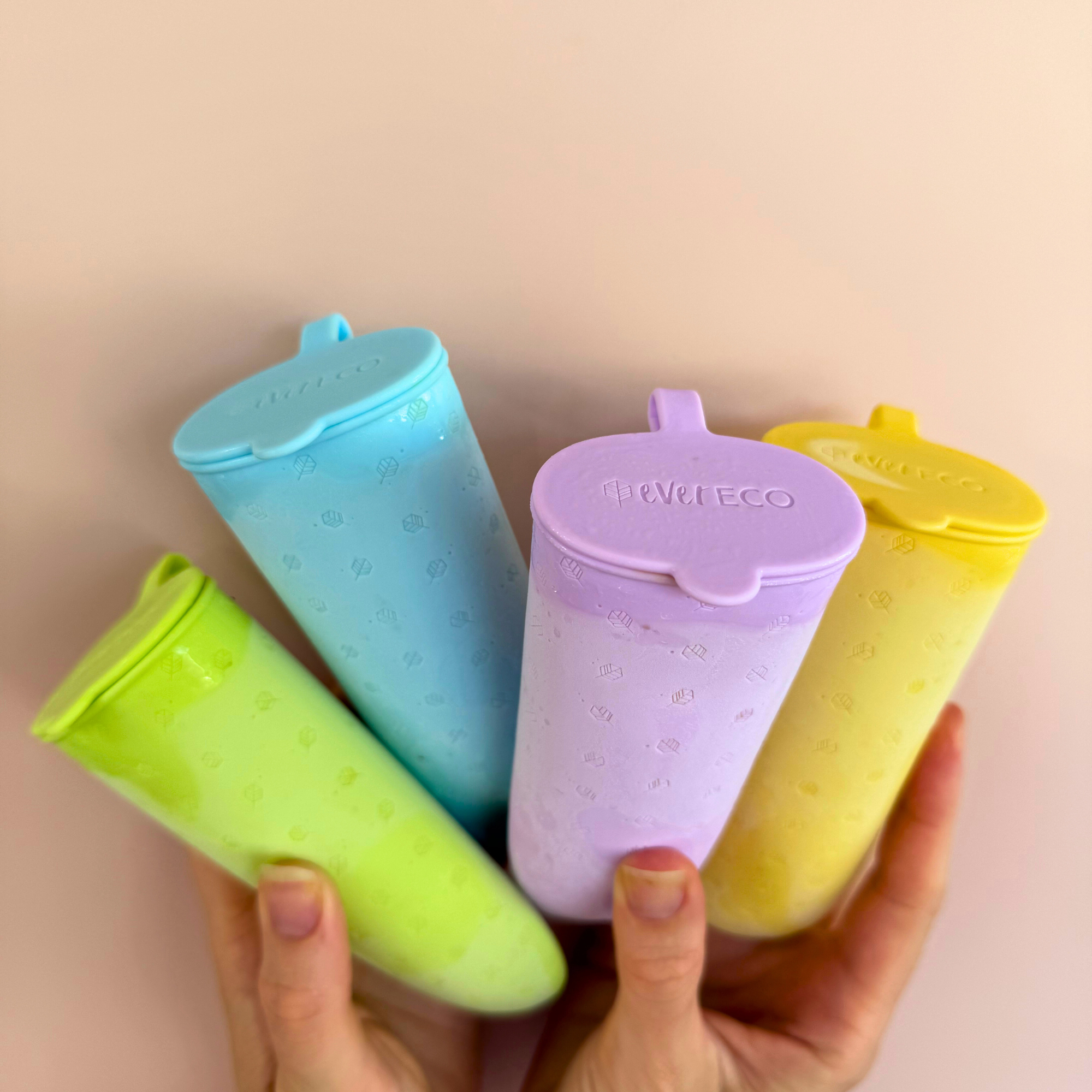 Ever Eco Popsicle Moulds 4 Pack fruit popsicle lifestyle image