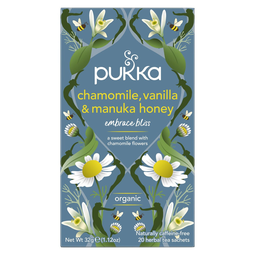 Pukka Herbs Chamomile, Vanilla & Manuka Honey (PACKET OF 20 SACHETS)