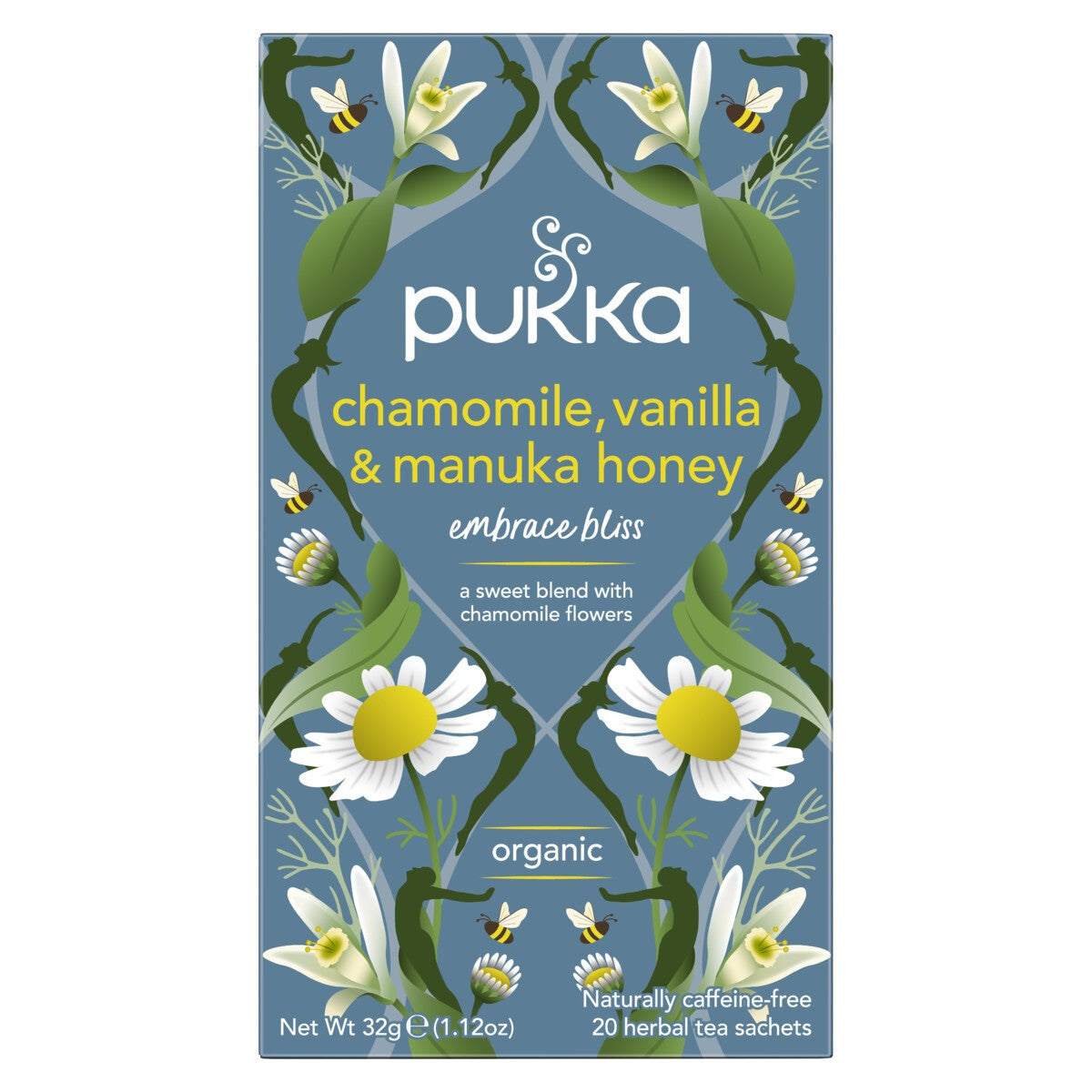 Pukka Herbs Chamomile, Vanilla & Manuka Honey (PACKET OF 20 SACHETS)