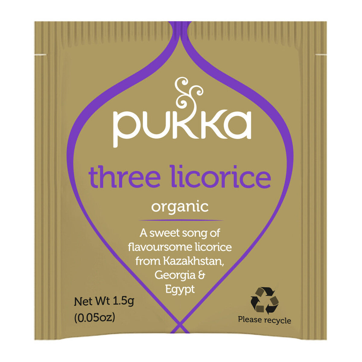 Pukka Herbs Three Licorice Tea Bags ((PACKET OF 20 SACHETS)