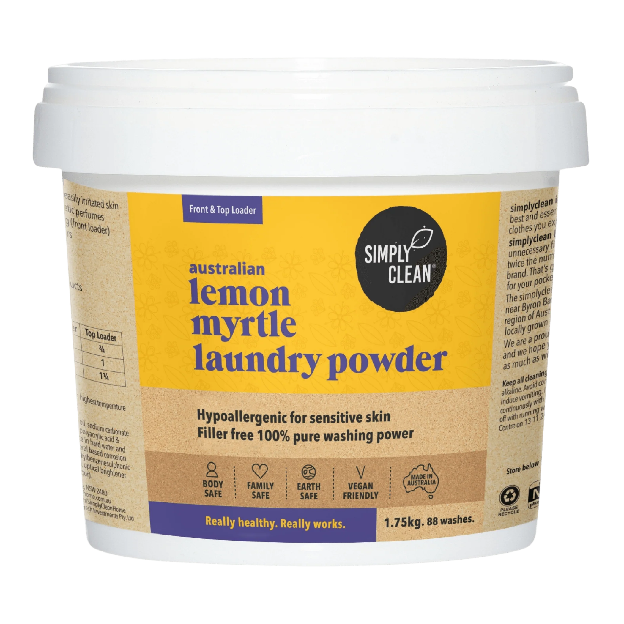 Simply Clean Laundry Powder Lemon Myrtle