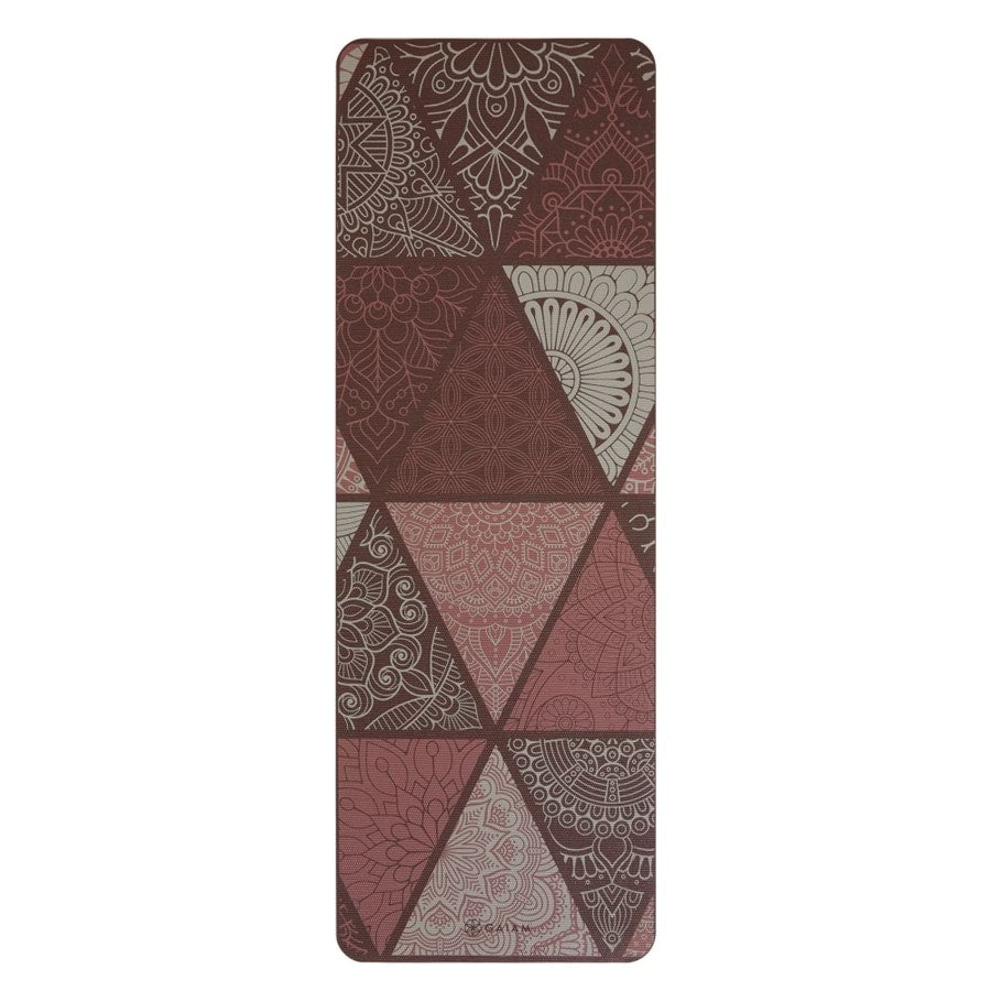 Gaiam Yoga Mat Premium Support 6mm Seaglass Claret 61cm x 173cm