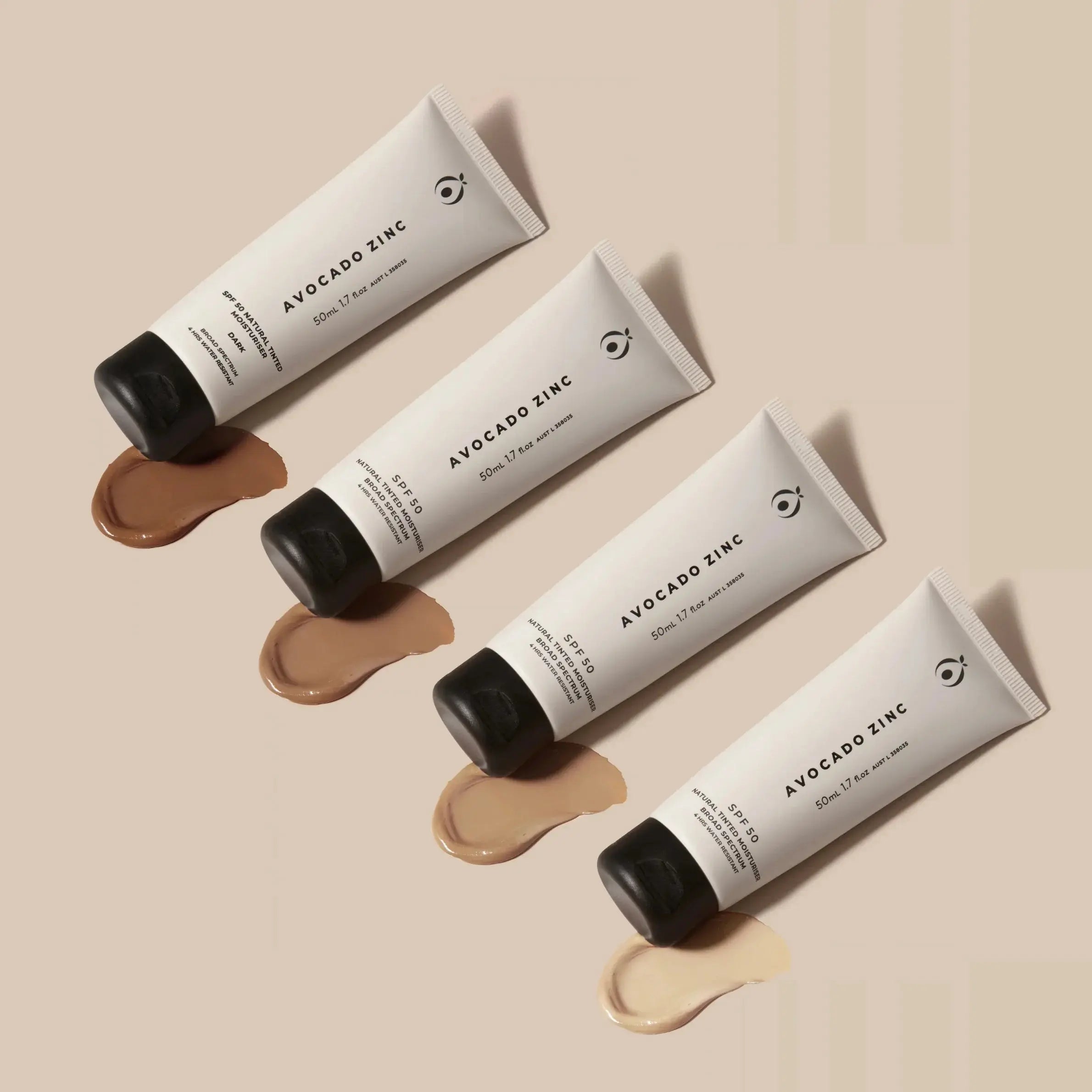 Avocado Zinc SPF50 Natural Tinted Moisturiser 50ml