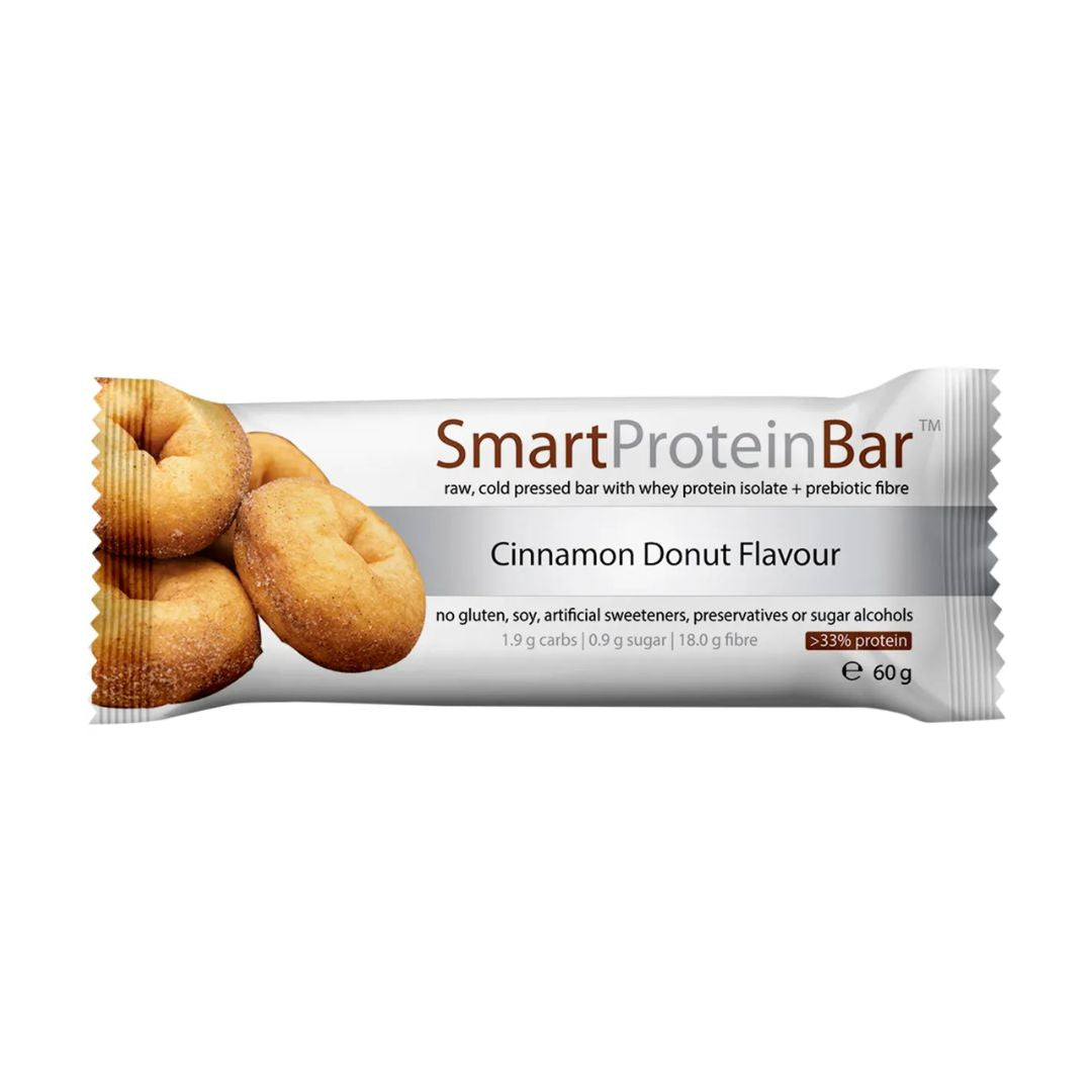 Smart Chocolate Cinnamon Donut Protein Bar 12 x 60g by Smart Diet Solutions