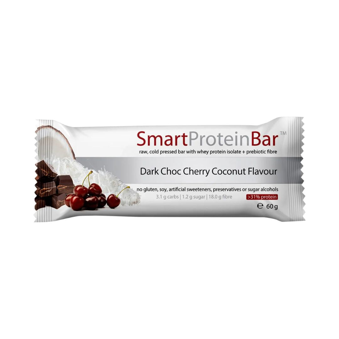 Smart Chocolate Dark Choc Cherry Coconut Protein Bar 12 x 60g by Smart Diet Solutions