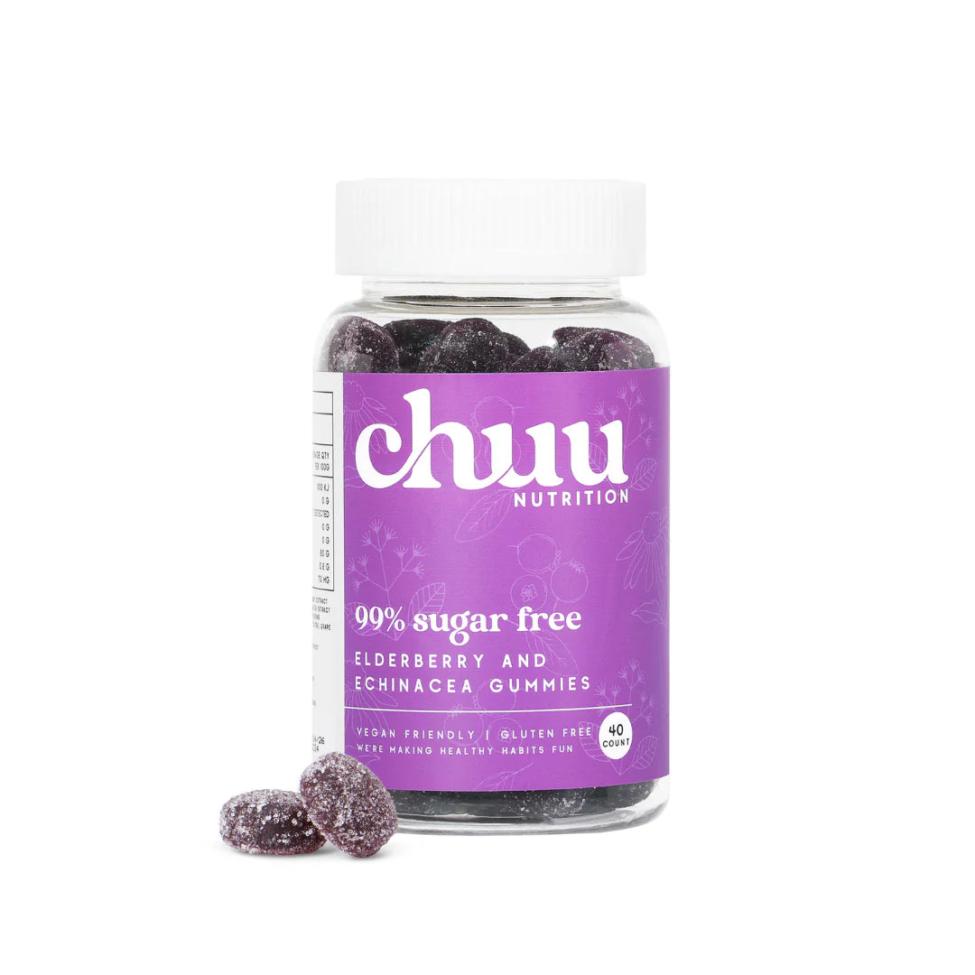 Chuu Nutrition Elderberry and Echinacea Gummies 99% Sugar Free 40pcs