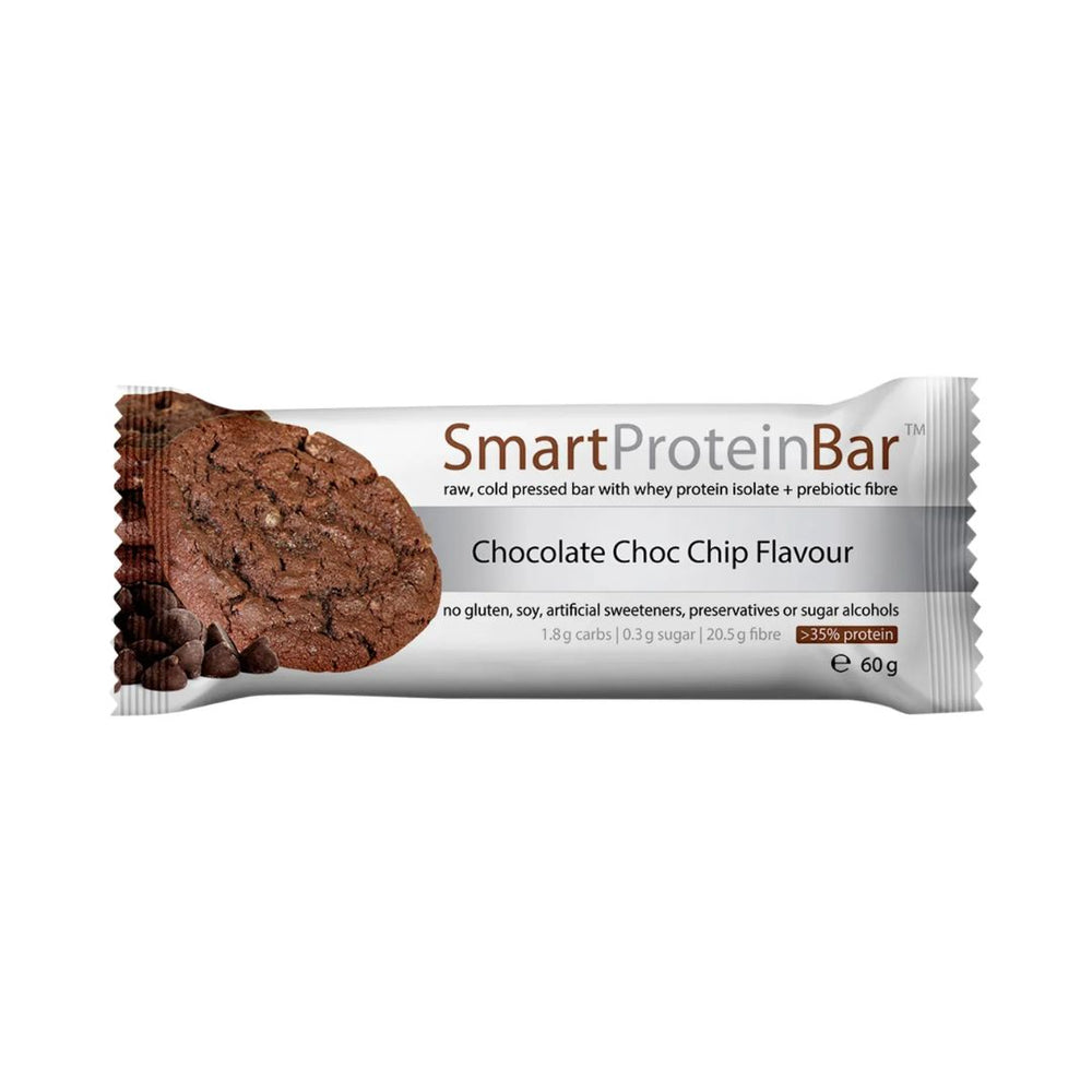 Smart Chocolate Choc Chip Protein Bar 12 x 60g by Smart Diet Solutions