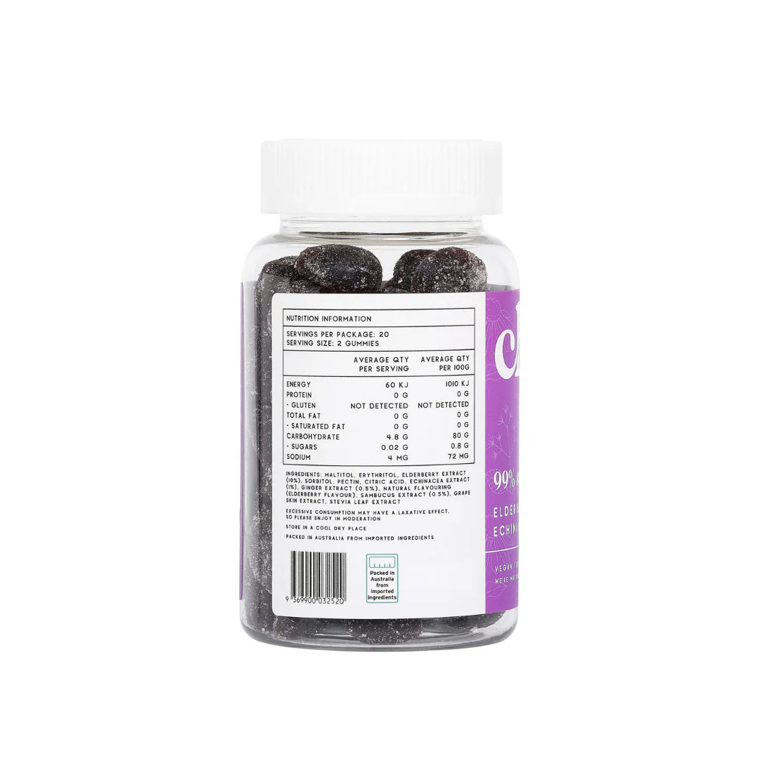 Chuu Nutrition Elderberry and Echinacea Gummies 99% Sugar Free 40pcs