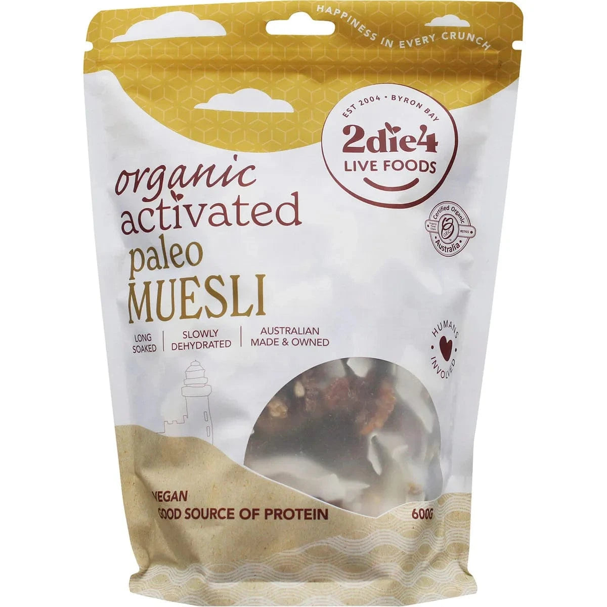 2DIE4 LIVE FOODS Nuts & Seeds 600gms 2DIE4 LIVE FOODS Activated Organic Paleo Muesli