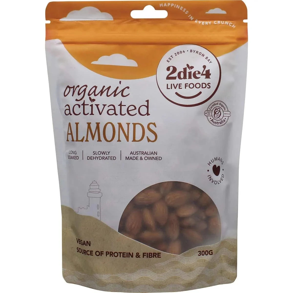 2DIE4 LIVE FOODS Snack Foods 300gms 2DIE4 LIVE FOODS Activated Organic Almonds