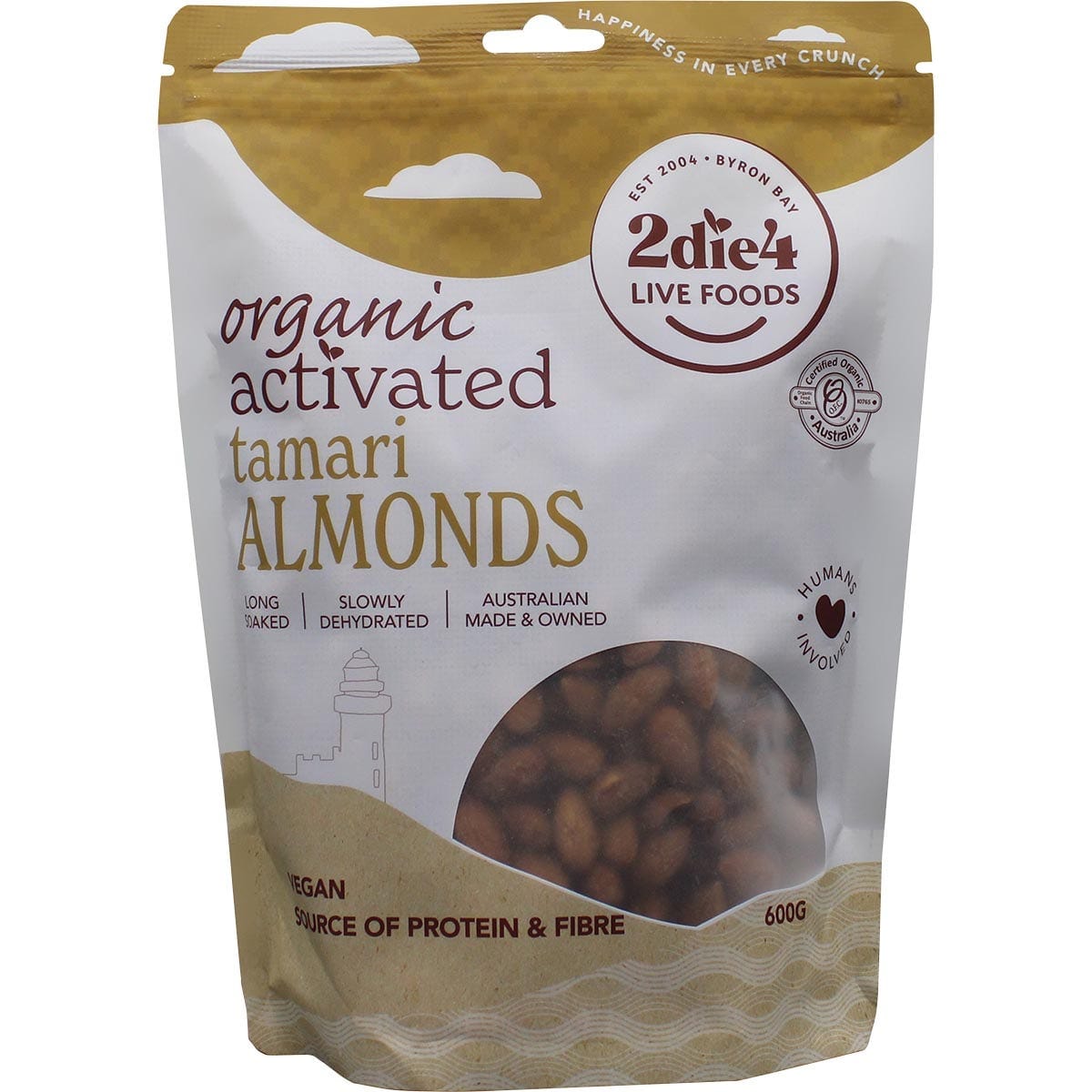 2DIE4 LIVE FOODS Snack Foods 600g 2DIE4 LIVE FOODS Organic Activated Tamari Almonds