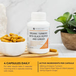 Nature's Help Organic Turmeric capsules - dosage and ingredients