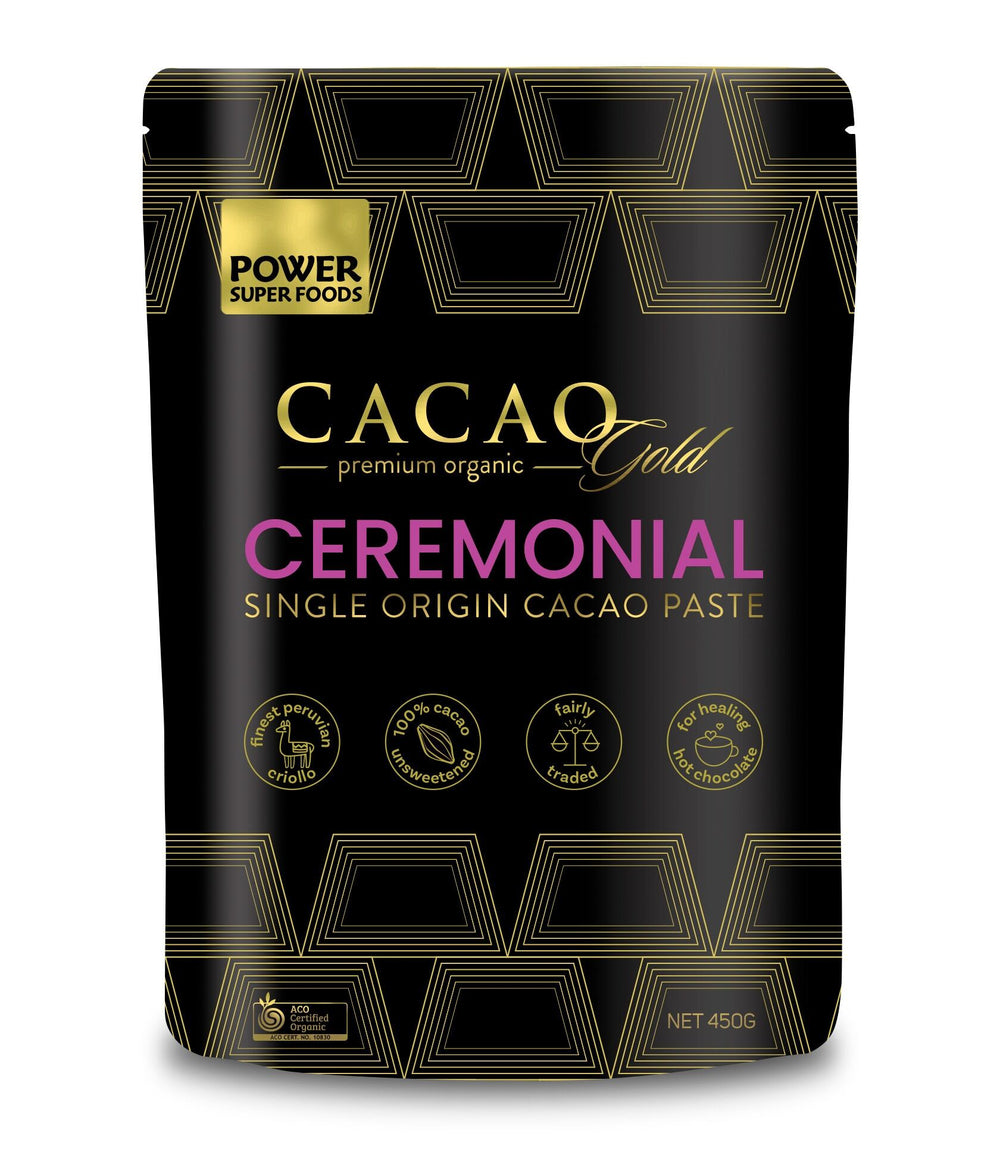 Power Super Foods Cacao GOLD Paste Ceremonial- Chunks