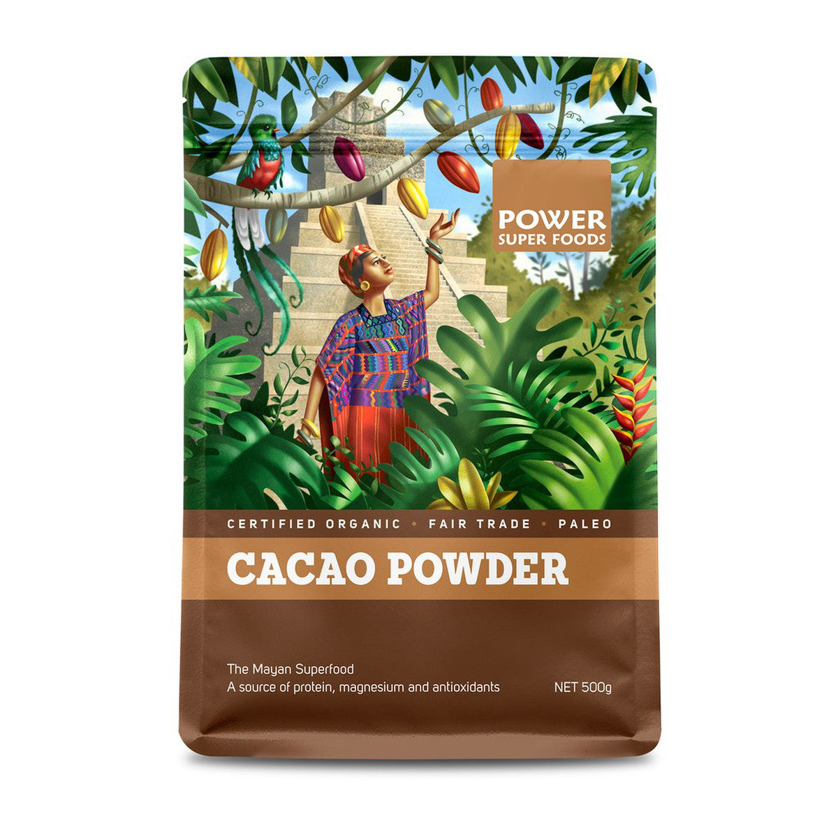 Power Super Foods Organic Cacao Powder - Origin