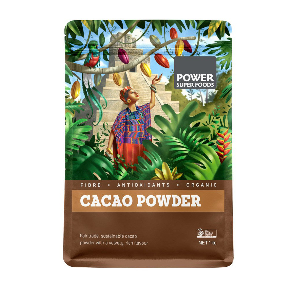 Power Super Foods Organic Cacao Powder - Origin
