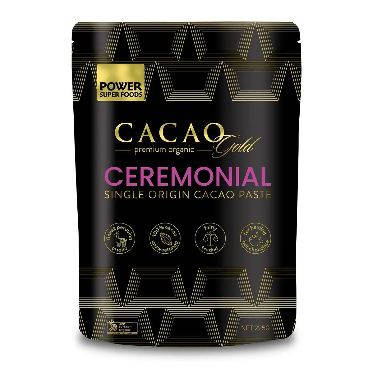 Power Super Foods Cooking & Baking Ingredients 225g Power Super Foods Cacao GOLD Paste Ceremonial- Chunks - Organic Trader product image