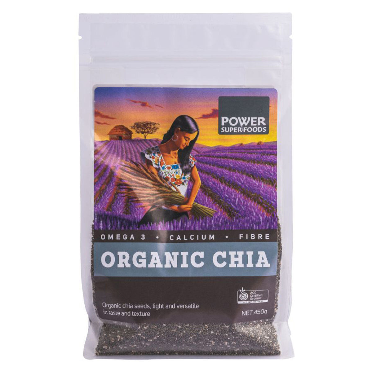 Power Super Foods Organic Black Chia Seeds