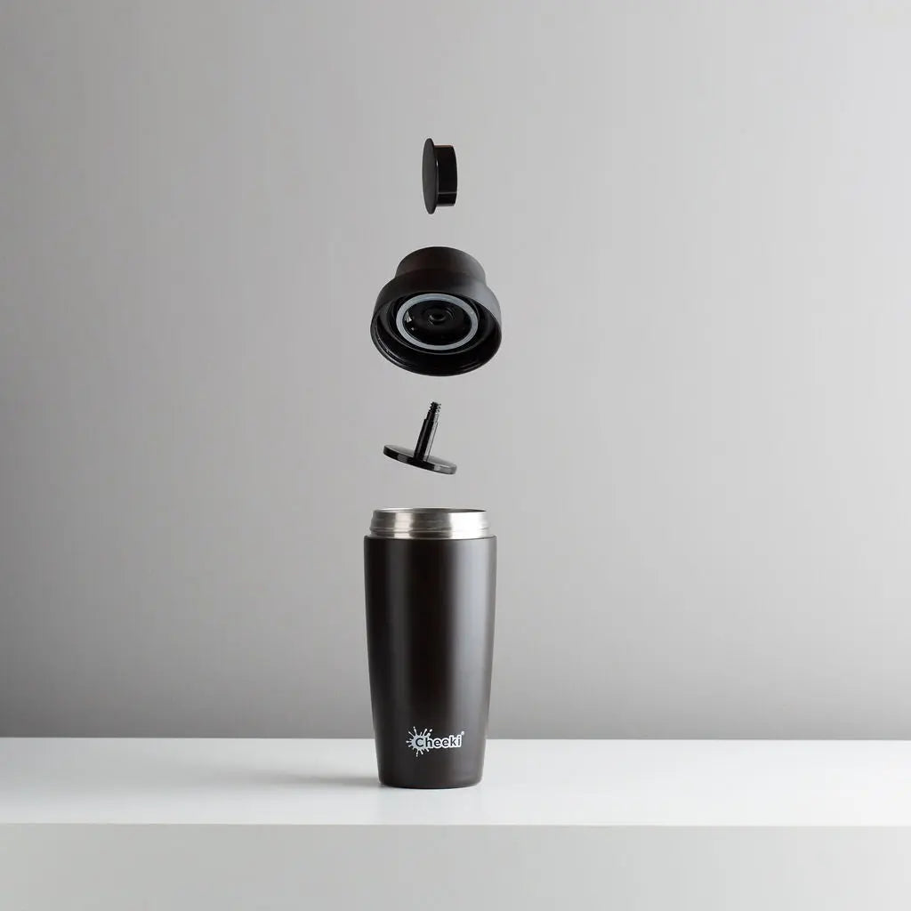 Cheeki Coffee Mug Aqua 350ml lifestyle