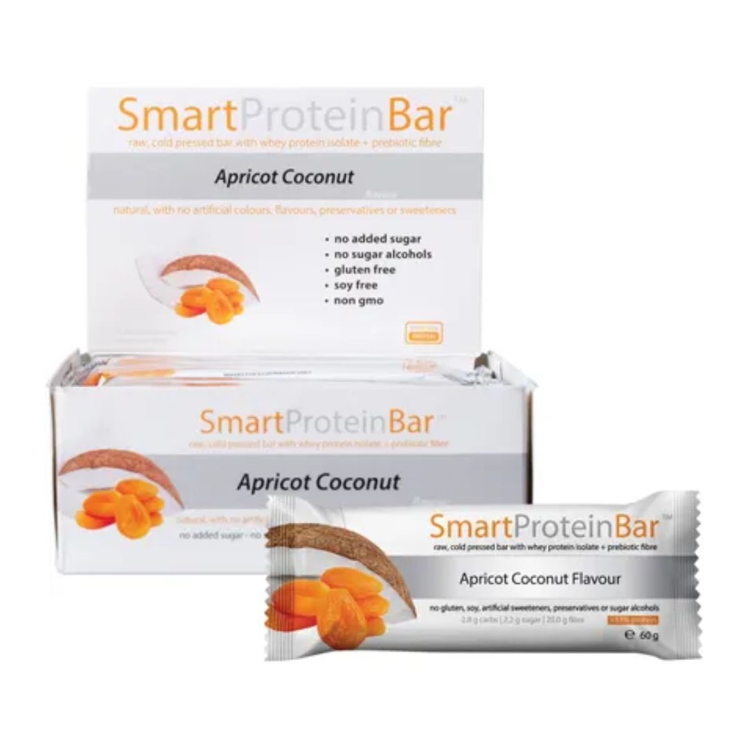 Smart Apricot Coconut Protein Bar 12 x 60g by Smart Diet Solutions