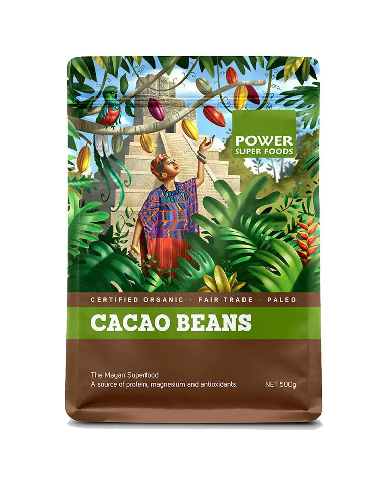 Power Super Foods Organic Cacao Beans - Origin 250g — official Power Super Foods image