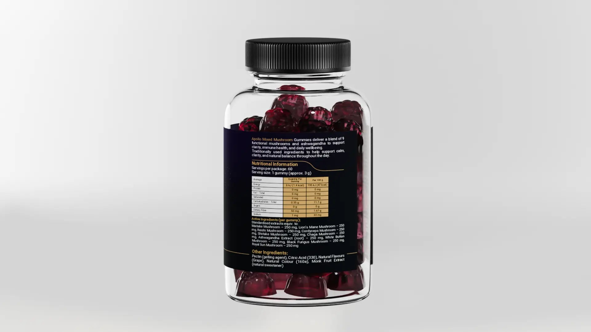 Apollo Nutraceuticals Mixed Mushroom Gummies official product image 7