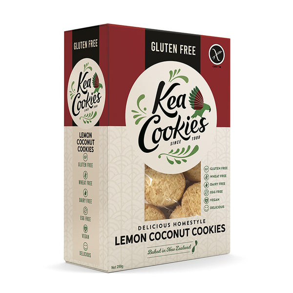 Kea Cookies - Gluten Free - Lemon Coconut 250g