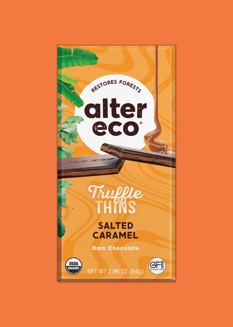 Alter Eco Salted Caramel Truffle Thins 84g