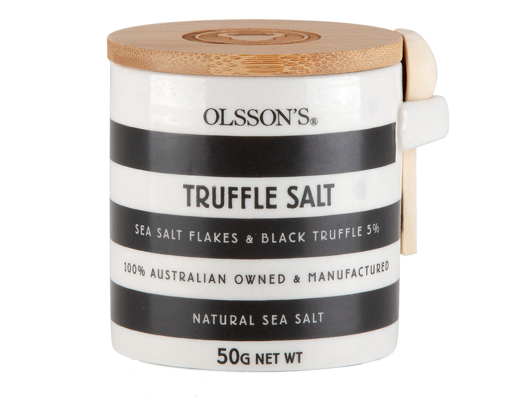 Olssons Truffle Salt 50gm Stoneware Jar