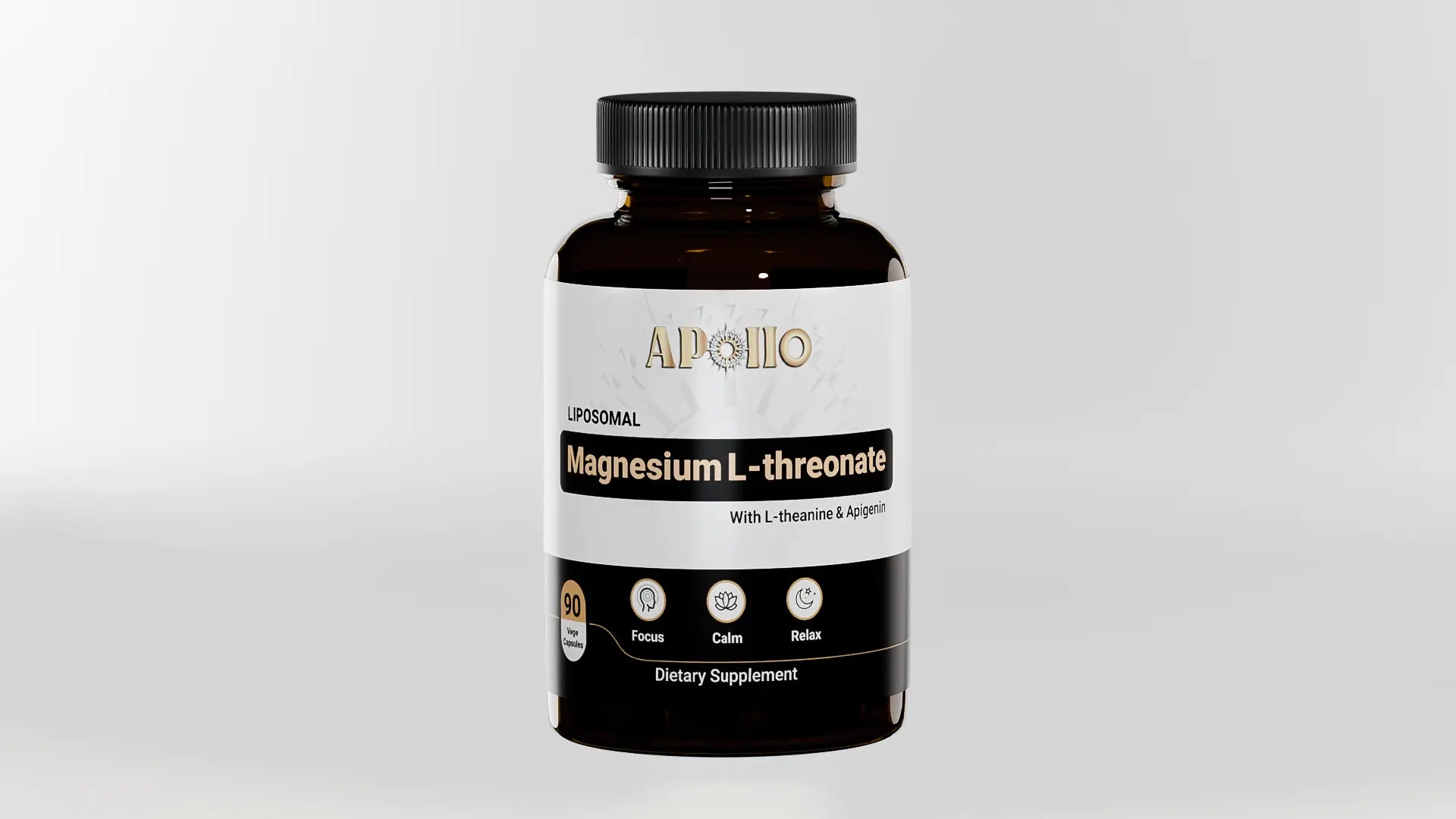 Apollo Nutraceuticals Magnesium L-Threonate 90 Capsules official product image 1