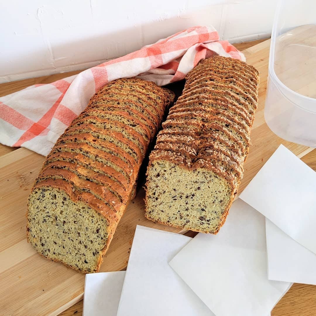 PBCO Low Carb Sunflower & Linseed Bread Mix — bread loaves lifestyle image