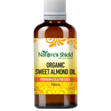 Nature's Shield Organic Sweet Almond Oil 100ml higher resolution front image