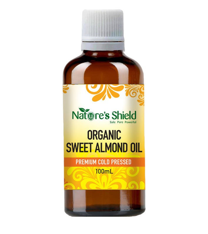 Nature's Shield Organic Sweet Almond Oil 100ml higher resolution front image
