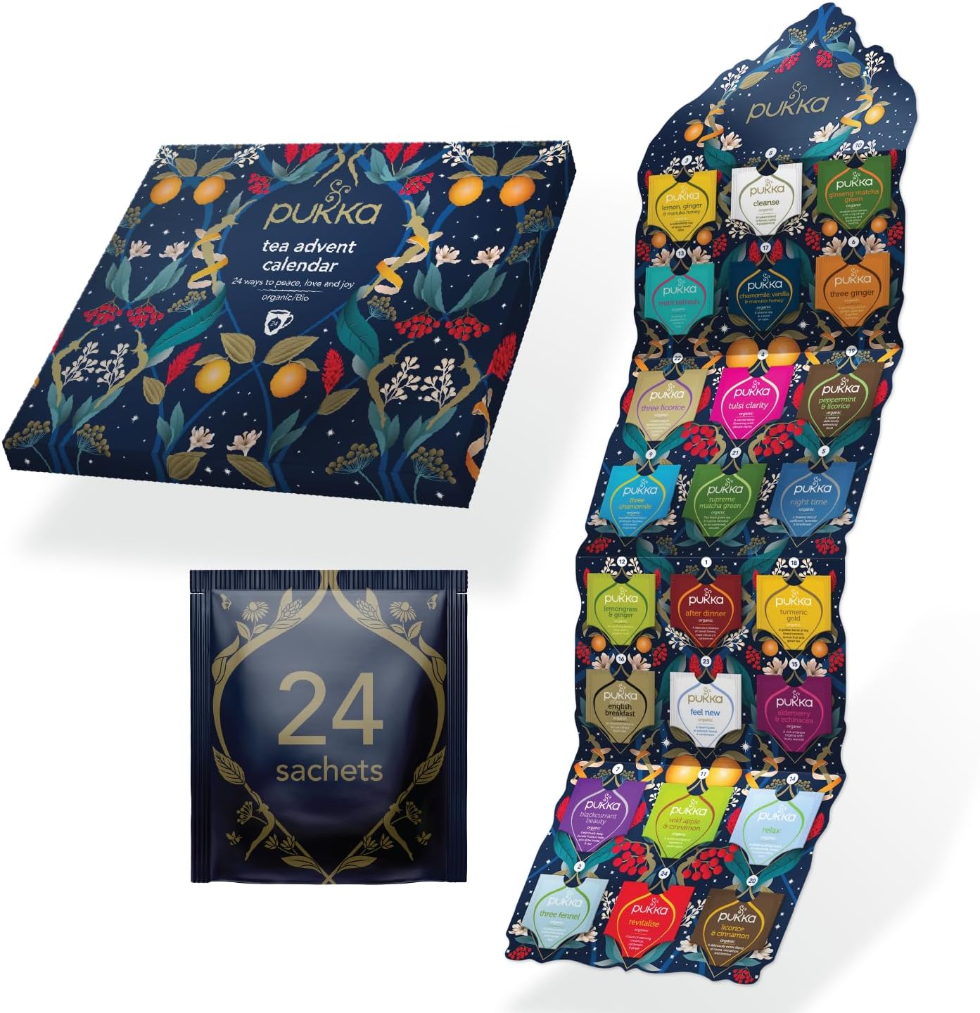 Pukka Organic Tea Advent Calendar 24 Sachets