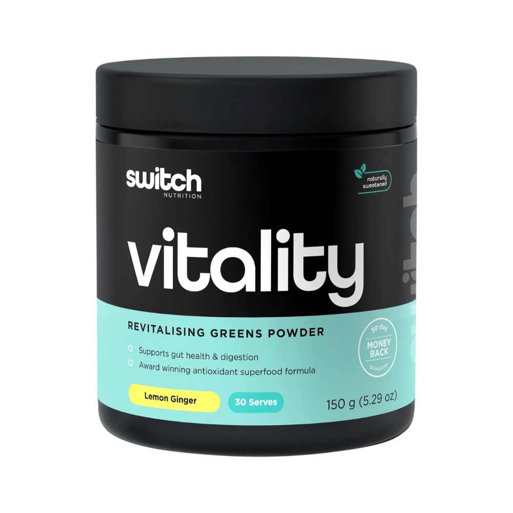 Switch Nutrition Vitality Revitalising Greens Powder Lemon Ginger 150g