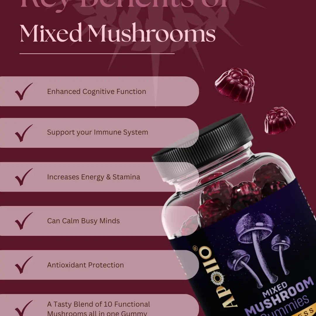 Apollo Nutraceuticals Mixed Mushroom Gummies official product image 2