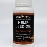Provex Hemp Seed Oil + Turmeric 1000mg 120C